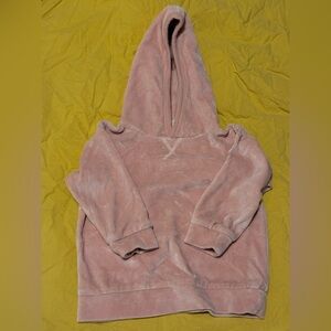 Kate Quinn Pink Velour Kids Hoodie